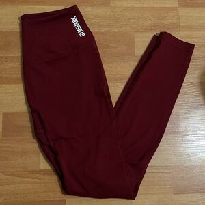 Gymshark Burgundy Red Leggings